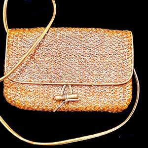 CEM Woven Leather Crossbody Bag